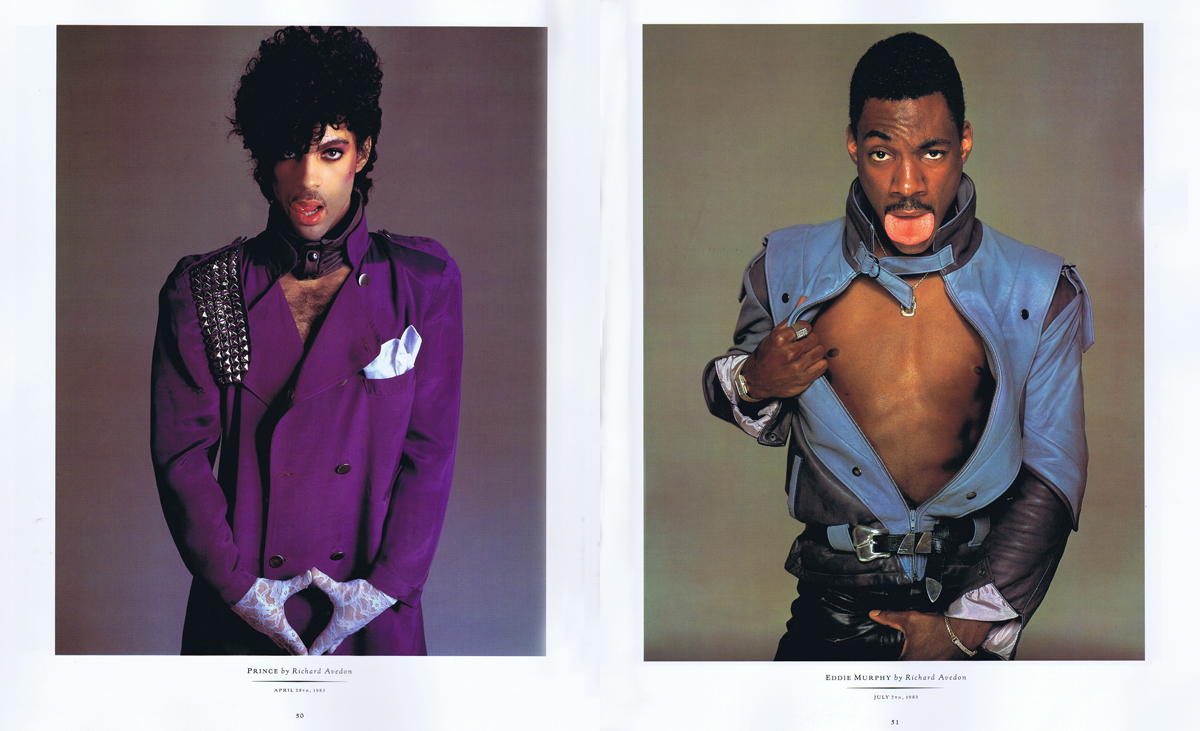 Rolling Stone, Prince, Eddie Murphy. Photographed by Richard Avedon